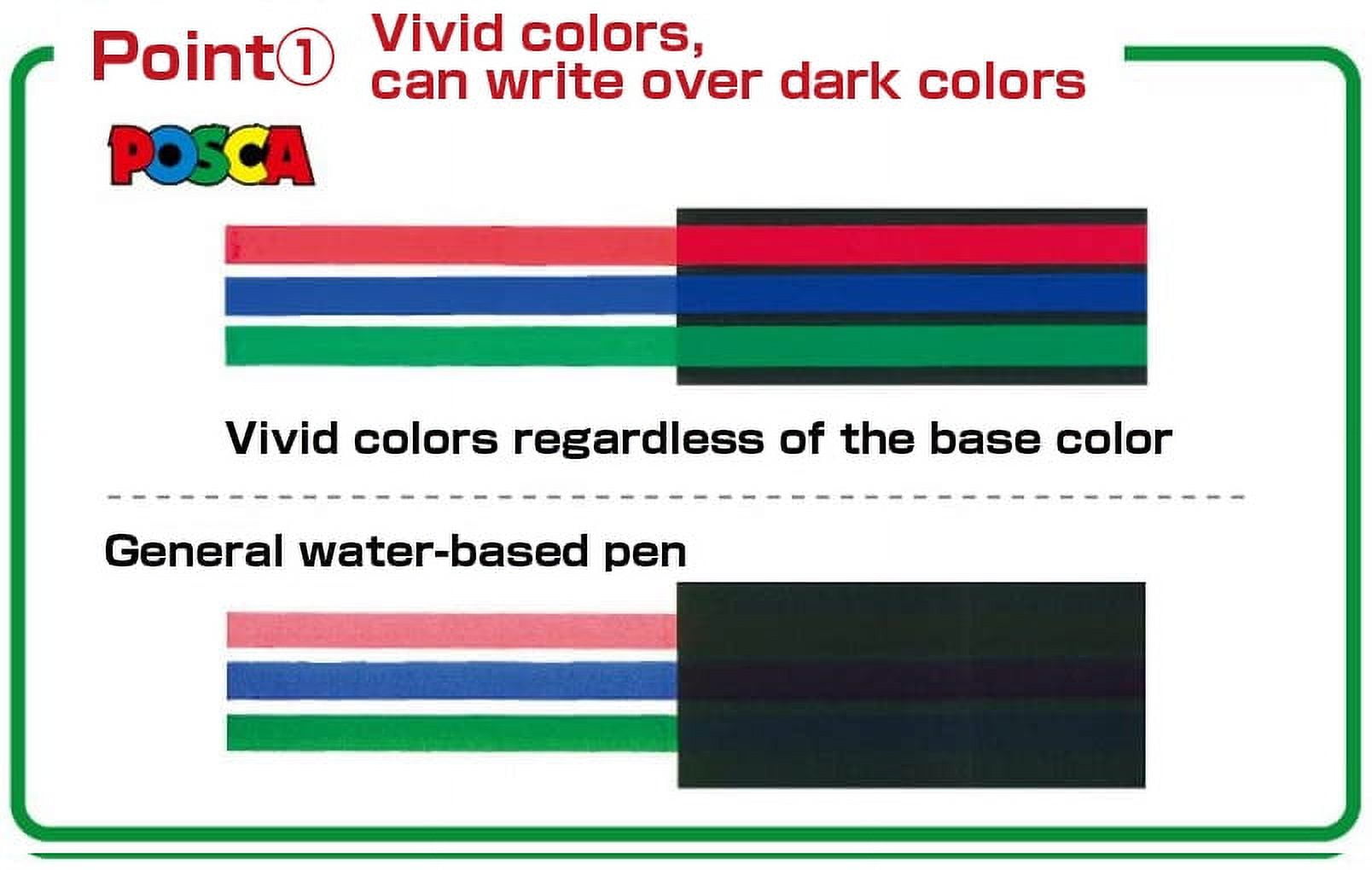 Posca Paint Marker Pen Extra Fine Point (PC-1M) 21 Colors Full Set with Original Box Japan Import