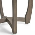 thumbnail image 6 of GDF Studio Andria Outdoor Round Acacia Wood Bistro Table, Gray, 6 of 8