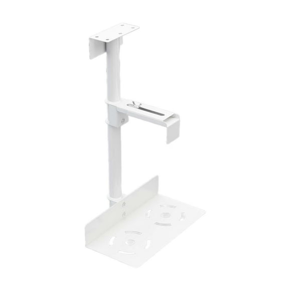 Soporte para PC debajo del escritorio, rotación de 360 grados, ajustable, estable, soporte para PC debajo de la mesa de la oficina