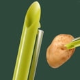 thumbnail image 4 of Oleegame 2 Pcs Coupe-Frites 2 en 1 Soie l'Acier Inoxydable Haché Oignon Vert Râpe Multifonctionnelle Gadget Alimentaire Orange, 4 of 8