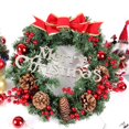 thumbnail image 3 of Christmas Garland Battery Operated Christmas Wreath Christmas Wreath 10 LED Lights 12" X 12", 3 of 5