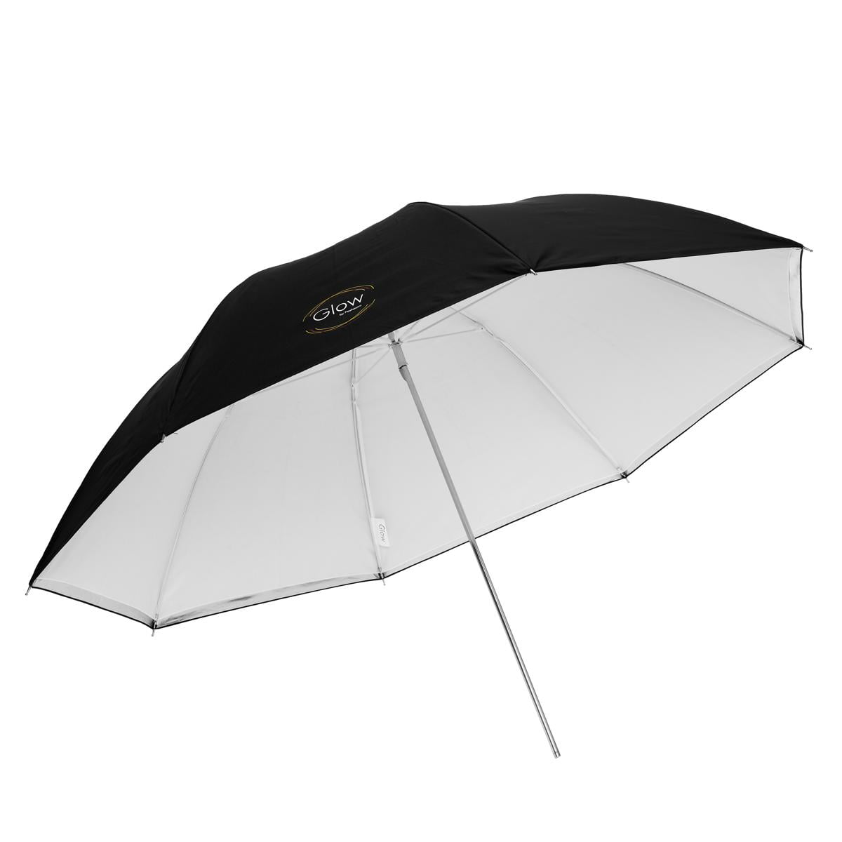 Glow 40" White Umbrella with Removable Silver/Black Layer