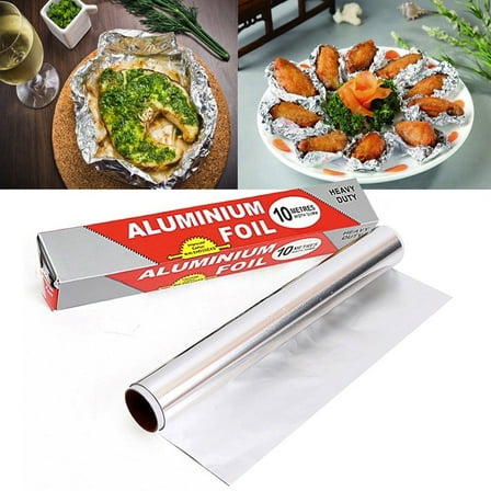 Staron under $5! Aluminum Foil Roll for Kitchen, BBQ Baking Food Wrap, Catering Grade Tin Foil Sheet