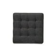 thumbnail image 3 of Baxton Studio Elladio Modern and Contemporary Dark Grey Fabric Upholstered Tufted Cube Ottoman Set, 3 of 6