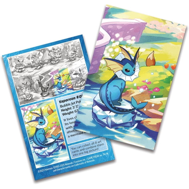 Pokémon TCG: Scarlet & Violet -Prismatic Evolutions Mini Tin - Vaporeon Pokémon TCG: Scarlet & Violet -Prismatic Evolutions Mini Tin - Vaporeon