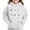 White, variant on Spazoro Toddler Girls Loose Sweatshirts Hoodie, Comfy Graphic Casual Warm Long Sleeve Soft Pullover for Kids Girls Boys Gray Size 4 T