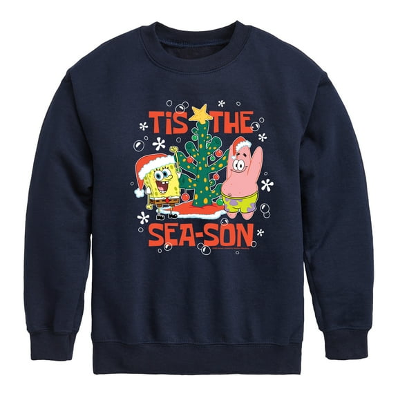 SpongeBob SquarePants - Tis The Season - Toddler And Youth Crewneck Fleece Sweatshirt