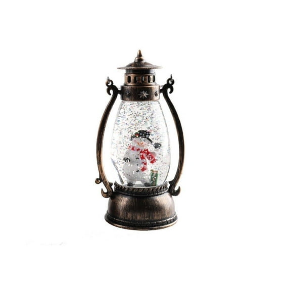 Coollooc Christmas Decorations Indoor-Musical Snow Globe Christmas,Christmas Tree Santa Snowman Lighted Scene Snow Globes Lantern USB or Battery Powered,Christmas Decorations Decor for Home