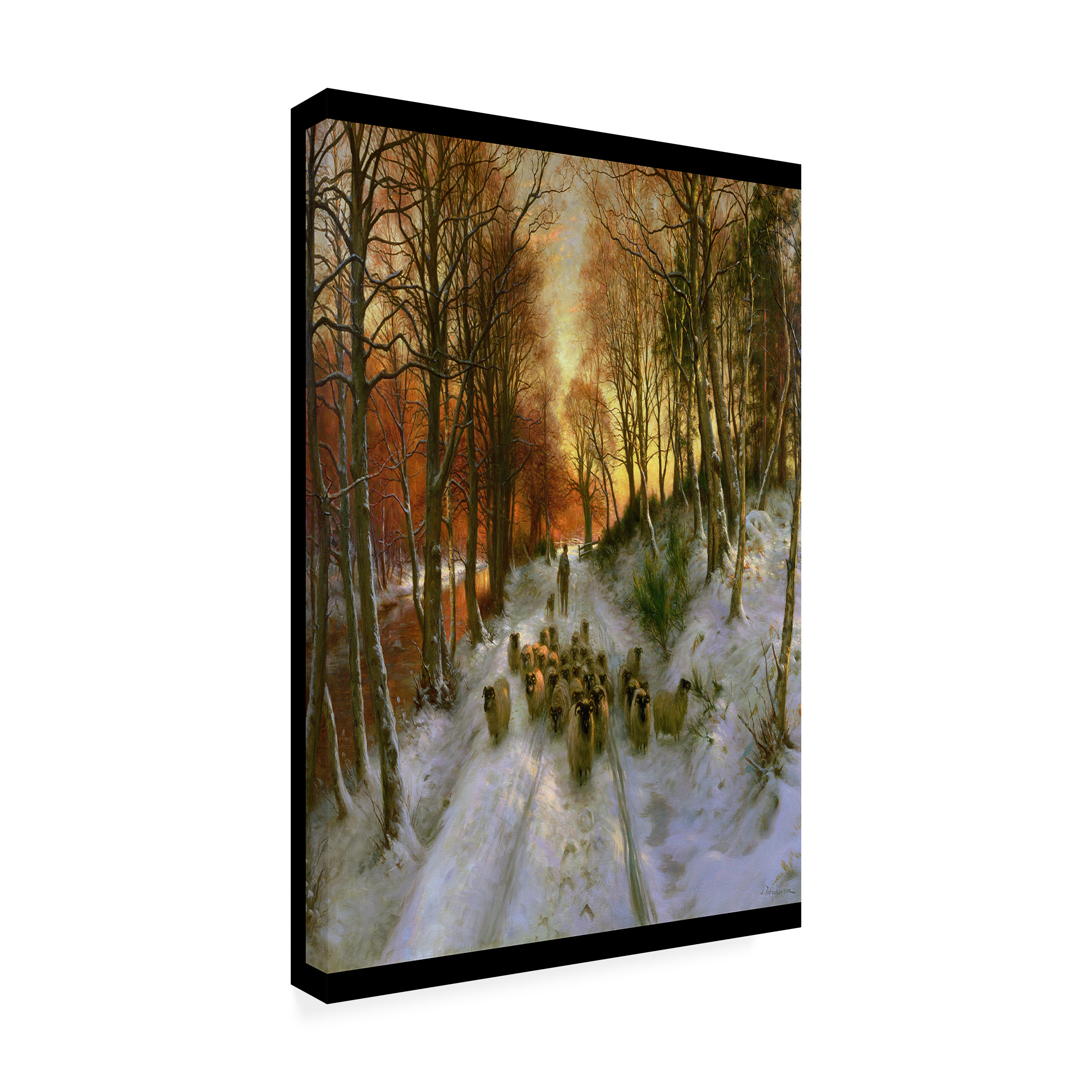 Trademark Art "Glowing Tints of Evening Hours" Canvas Art by Joseph Farquharson