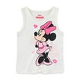 thumbnail image 2 of Disney Minnie Mouse Girls Tank Top, Shorts, and Tulle Skirt Girls), 3 Piece Set, Sizes 12M-6X, 2 of 7