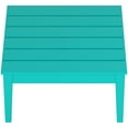 thumbnail image 4 of Costaelm Palms Outdoor 32" Conversation Table, Turquoise, 4 of 6