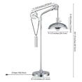 thumbnail image 5 of Evelyn&Zoe Neo 33.5" Tall Solid Wheel Pulley System Table Lamp with Metal Shade in Polished Nickel/Polished Nickel, 5 of 7