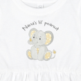 thumbnail image 4 of Inktastic Nana's Lil' Peanut Polka Dot Elephant Girls Baby Dress, 4 of 5