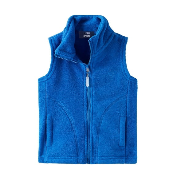 LittleSpring Boys Girls Fleece Vest for Kids Sleeveless Jackets Zip Up Outerwear 2-10 Years