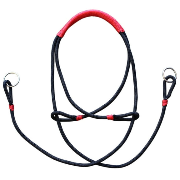 Hilason Bitless Bridle Hackamore Bosal Horsemanship Equestrian Horse Tack Red
