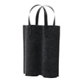 thumbnail image 1 of Bolsa de vino de fieltro con doble compartimento, portátil, para guardar botellas, ideal para bodas. Negro, 1 of 9
