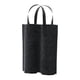 thumbnail image 1 of Bolsa de fieltro para transportar botellas de vino, bolsa de regalo con asa y 2 compartimentos para fiestas. Negro, 1 of 9