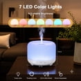 thumbnail image 6 of Fimilo 500ml Essential Oil Diffuser with 6*10ml Essential Oils Set, Flower Aromatherapy Diffusers with Remote Control, Oil Air Humidifier Vaporizer for Large Room Bedroom Office, 6 of 10