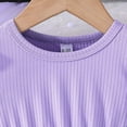thumbnail image 3 of WOYY Infant Girls Summer Dress Mesh Flower Ribbed Dress with Flutter Sleeve, Sizes 18-24M, 3 of 6