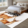 thumbnail image 5 of Deer 5'x8' Area Rug for Living Room, Wildlife Animals Farmhouse Country Elk Washable Non-Slip Rugs for Bedroom Nursery Dining Room, StainResistant Low-Pile Kitchen Carpet Large Entryway Rugs, 5 of 9