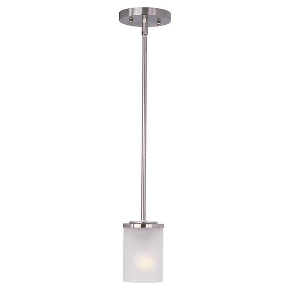 6 x 5 in. Corona One Light Mini Pendant, Satin Nickel