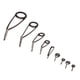 thumbnail image 1 of Kit de reparación de cañas de pescar, guía de caña de pescar Anillo guía de caña de pescar inoxidable Guía de caña de pescar Fiabilidad excepcional, 1 of 8