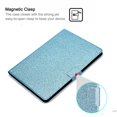 thumbnail image 4 of Dteck Case for Apple iPad Pro 11" 2nd Generation/iPad Air 4th Gen 10.9" (2020 Released),Magnetic Bling Glitter PU Leather Card Holder Wallet Folio Kickstand Cover, Blue, 4 of 5