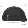 thumbnail image 6 of Saloniture 3 ft. x 4 ft. Salon & Barber Shop Chair Anti-Fatigue Mat - Black Semi Circle - 5/8 in. Thick, 6 of 7