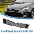 thumbnail image 2 of Unique Bargains No.86350-2T000 Front Upper Hood Bumper Grille Grill for Kia Optima 2011 Front Bumper Kidney Grille Grill, 2 of 7