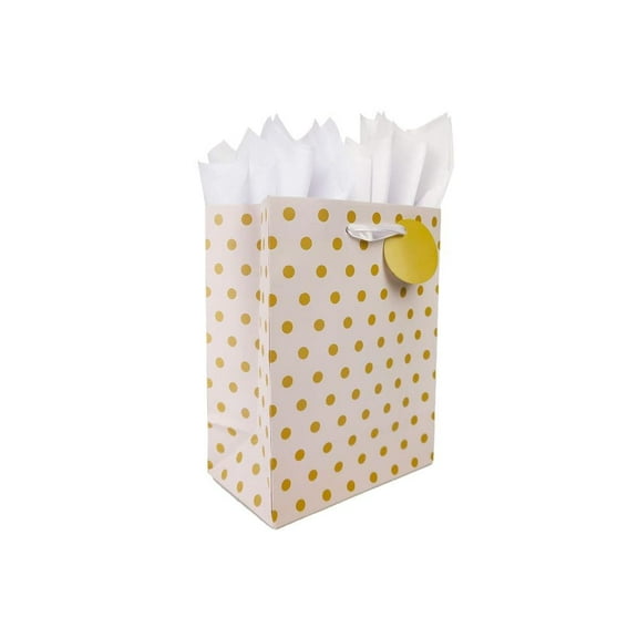 NIQUEA.D, Cream with Dots Medium Gift Bag