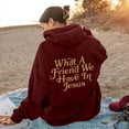 thumbnail image 3 of Women Blouses Women Athletic Sweatshirts And Hoodies College Sweatshirts Ladies Women's Hoodies Pullover Graphic Hoodie Sweatshirt for with Thumb Holes Picks Womens Clothes Lady's T Shirt Red L, 3 of 3