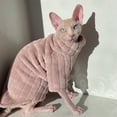 thumbnail image 3 of HQREA Warm Sphynx Cat Clothes Fleece Cat Sweaters for Cats Only for Hairless Cat Outfit, 3 of 7