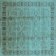 thumbnail image 1 of Ahgly Company Indoor Square Oriental Light Blue Industrial Area Rugs, 7' Square, 1 of 4