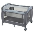 thumbnail image 6 of Baby Trend Lil Snooze Deluxe III Nursery Center Playard for Twins with Travel Bag, Cozy Grey, 6 of 14