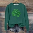 thumbnail image 5 of St Patrick Tops For Kids Crew Neck Long Sleeve Festival Print Sweatshirts Casual Loose Pullover Tops (12-13Years, Green-E), 5 of 5