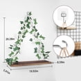 thumbnail image 2 of WETRBWEH Floating Shelves for Wall No Drilling, 2pcs Artificial Greenery and Light Strip Hanging Shelf Wall Shelves for Aesthetic Room Home Decor, 2 of 8