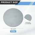 thumbnail image 2 of Uxcell 4pcs 1/16"(1.5mm) x 4" Steel Plate, Black Hot Rolled A36 Steel Sheet Plate Base, Round Weldable Metal Discs for Industrial Construction Structural Support, 2 of 6