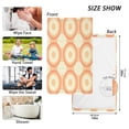 thumbnail image 6 of Yayeee 2 Pack Hand Towels for Bathroom 100% Cotton 16" x 28" Soft Absorbent Kitchen Towel, Orange Circle, 6 of 7