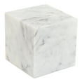 thumbnail image 2 of Cora Cube Tabletop Accent Banswara Purple White Marble White, 2 of 5