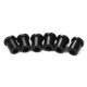 thumbnail image 3 of Virola de cuerda Irfora Cuerdas de cuerpo de cuerda Férulas de forma recta de barril Piezas de hardware de metal para guitarras eléctricas Juego de 6 piezas negro Irfora Virola de cuerda, 3 of 7
