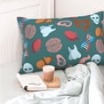 thumbnail image 4 of Balery cute Skull organ Funda de Cojín Estampada, Regalos para Mujeres, Regalos de Amor para Ella, Regalos para Novia o Esposa, Funda de Almohada-16"x24", 4 of 6