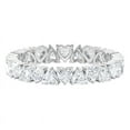 thumbnail image 5 of Silvago Jewel Brilliant 2.5 Ct Heart Cut Engagement Diamond Band - 14K White Gold Plated Proposal Wedding Band - Wedding band Women's 14K White Gold Plated - Eternity Diamond Band For Her, 5 of 8