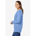 thumbnail image 3 of Woman Within Plus Size Perfect Long-Sleeve V-Neck Tee, 3 of 6