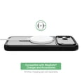 thumbnail image 6 of onn Phone Case with Ring Kickstand for iPhone 18 Pro / 17 Pro, MagSafe Compatible, Rotating Kickstand - Frosted Clear/Black, 6 of 8