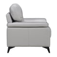thumbnail image 6 of Lexicon Mischa Leather Match Loveseat in Silver Gray, 6 of 8