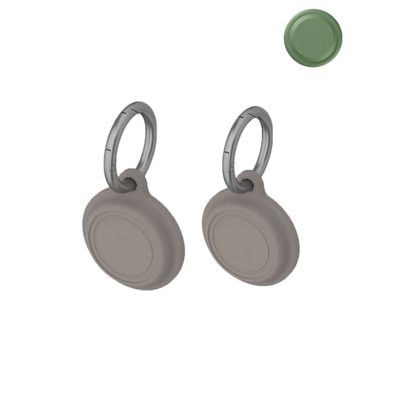 2 PACK HYRACPO Silicone Protective Case for Moto Tag 2/Moto Tag, Anti-Lost Shockproof Tracker Cover-Gray