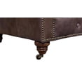 thumbnail image 5 of Crafters and Weavers Craftsman Mission 47" Leather Sofa in Brown, 5 of 5