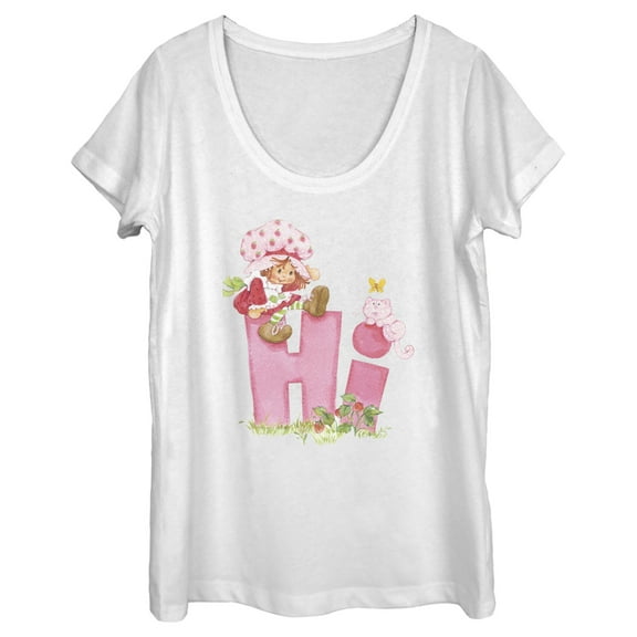 Women's Strawberry Shortcake Hi Friends  Scoop Neck