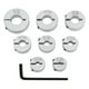 thumbnail image 1 of Juego de de tope de profundidad de broca de 8 piezas, anillos de límite de perforación, soporte de broca, llave hexagonal de anillos, 1 of 9