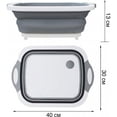 thumbnail image 2 of Tabla para picar escurridor contenedor plegable 3 en 1 Casa y Concepto, 2 of 4